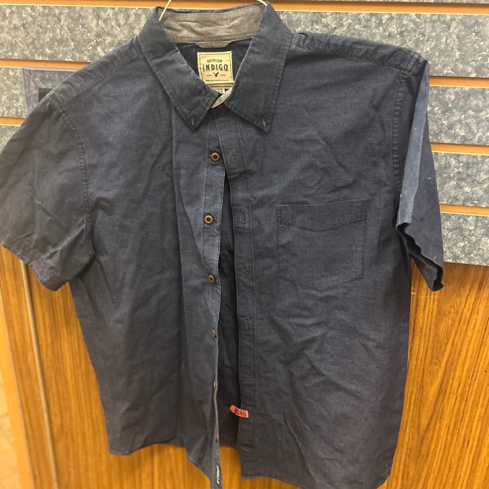 American Eagle Outfitters Dark Blue Casual Shirt